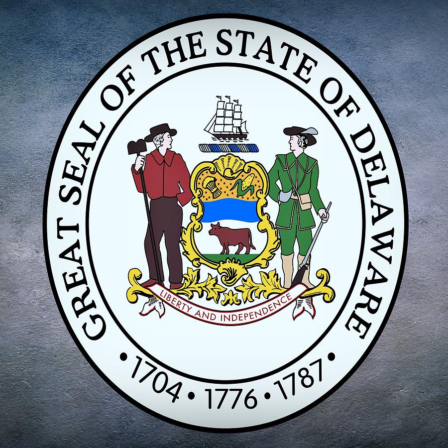 Delaware State Seal Digital Art by Movie Poster Prints