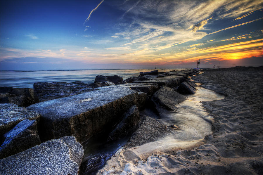 Delaware Sunrise at Indian River Inlet Photograph by David Dufresne