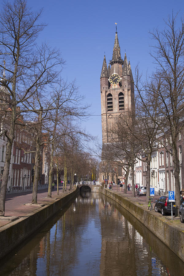 Delft  Oude Kerk Photograph by Maria Heyens
