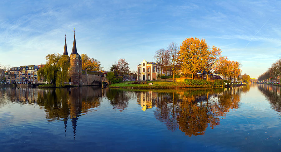 Architecture Photograph - Delft Panorama by Mihai Lefter
