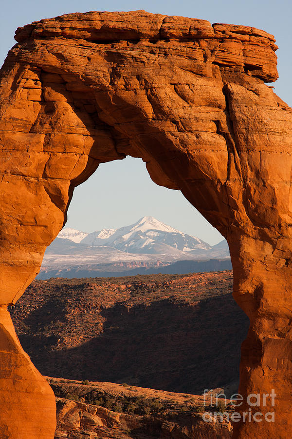 Delicate Arch and La Sal Mtns 03 Arches National Park Photograph by Dan Hartford