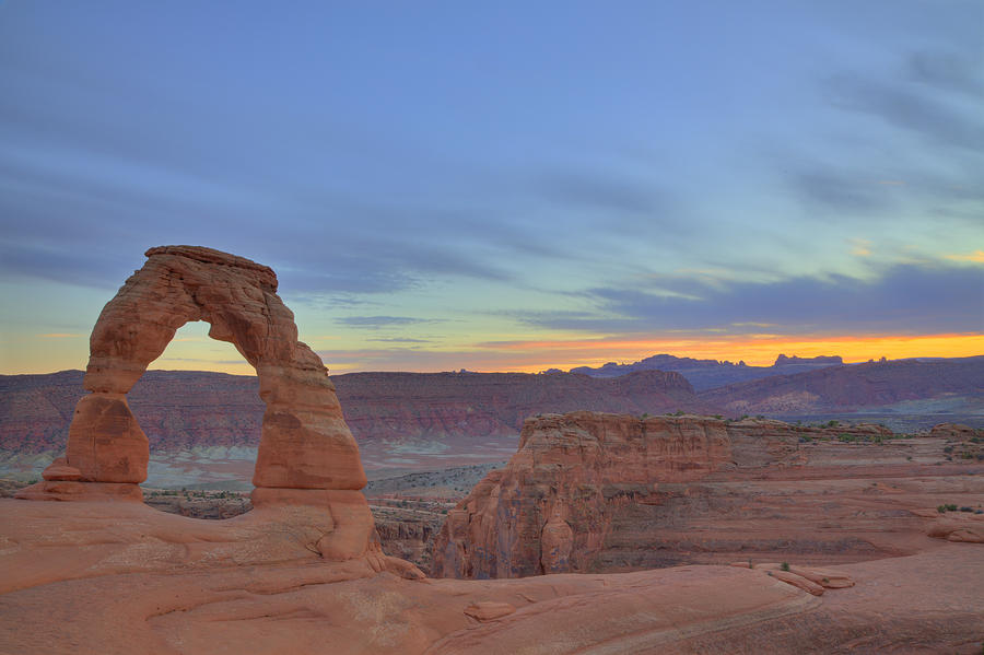 Delicate Arch at Sunset Photograph by Alan Vance Ley