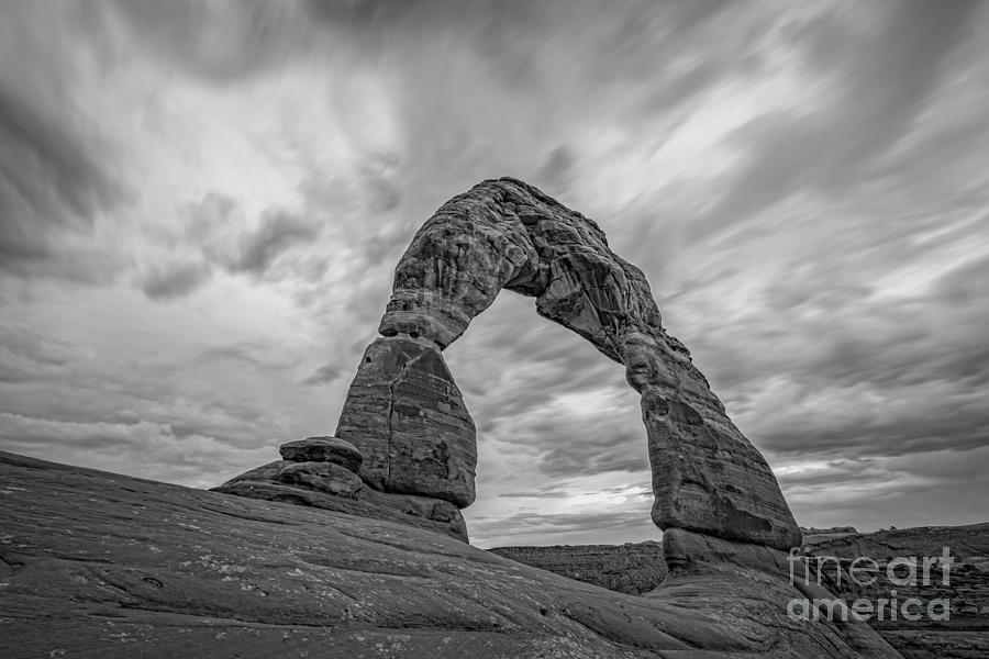 Delicate Arch BW Photograph by Michael Ver Sprill