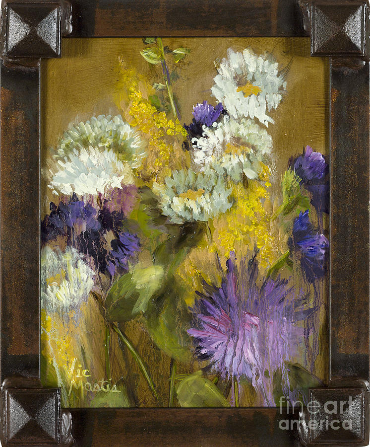 Delicate Aroma II with Gold Leaf by Vic Mastis by Vic Mastis Delicate Aroma II with Gold Leaf by Vic Mastis by Vic Mastis