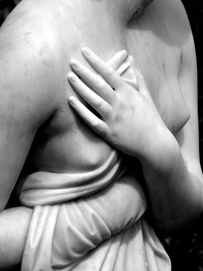 Delicate Breast And Hand Photograph by Jeff Lowe