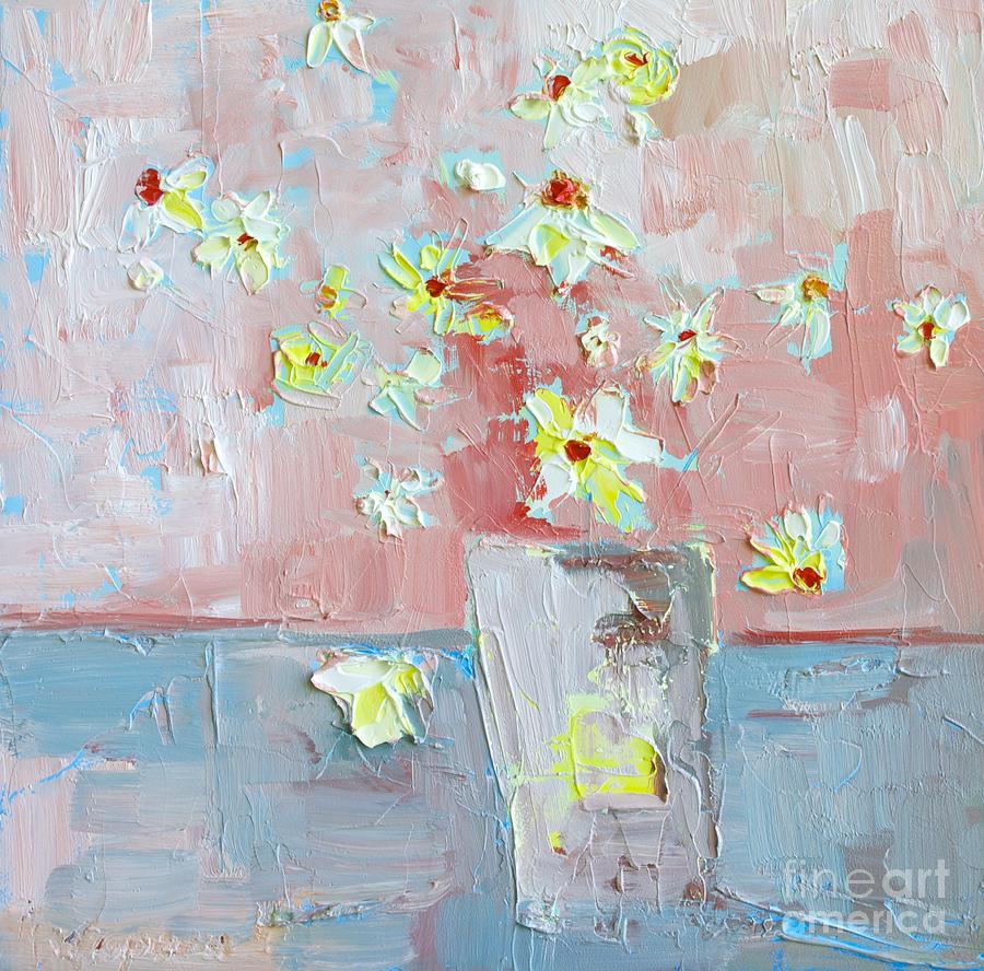 Daisy Painting - Delicate Daisies by Patricia Awapara