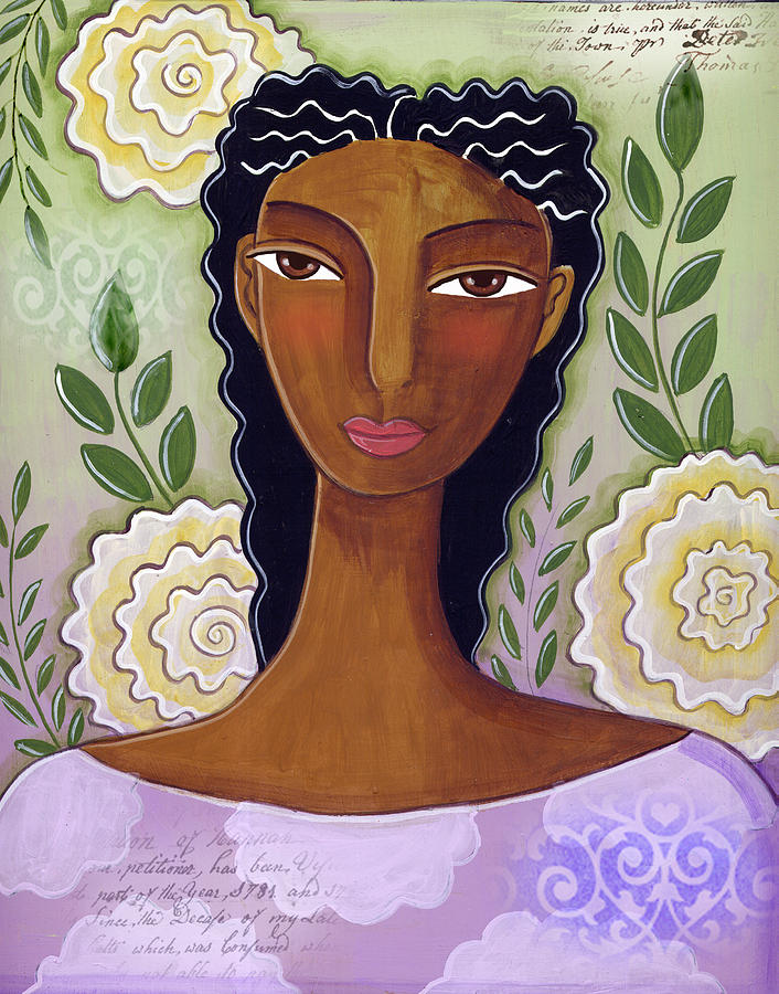 African American Mixed Media - Delicate by Elaine Jackson African American Mixed Media - Delicate by Elaine Jackson