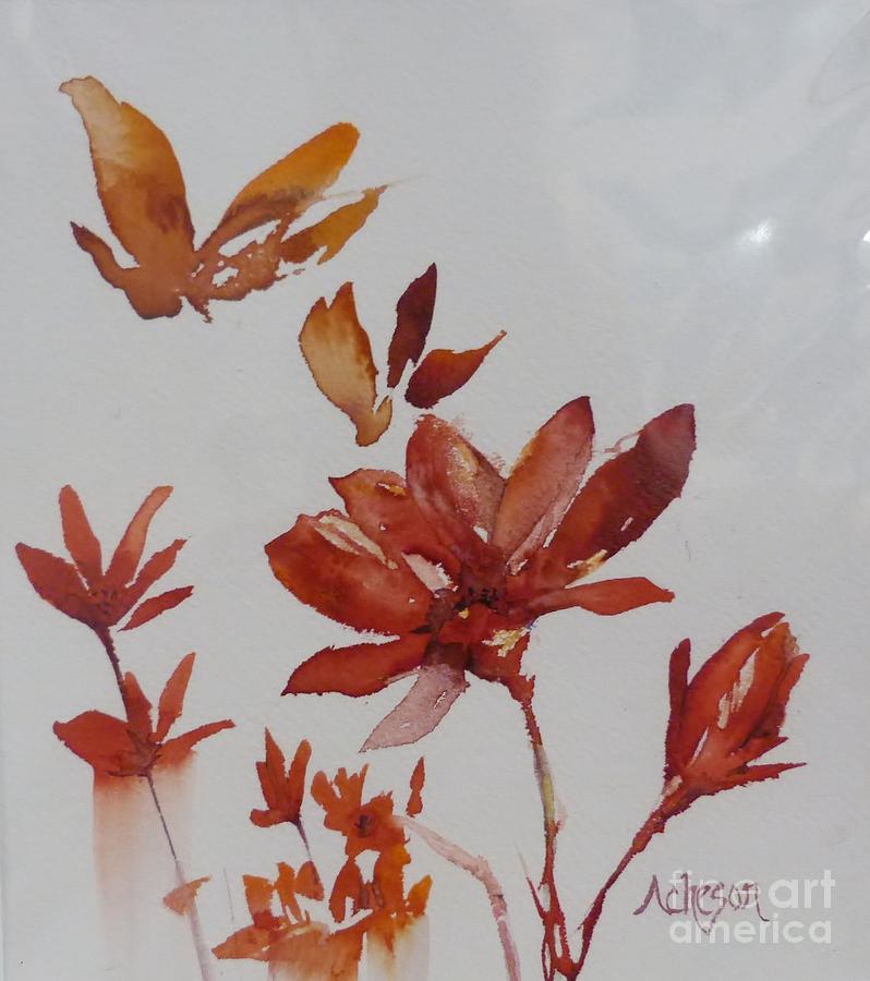 Delicate Flowers Painting by Donna Acheson-Juillet