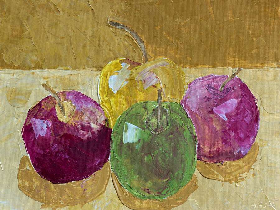 Delicious Apples Painting by Heidi Smith