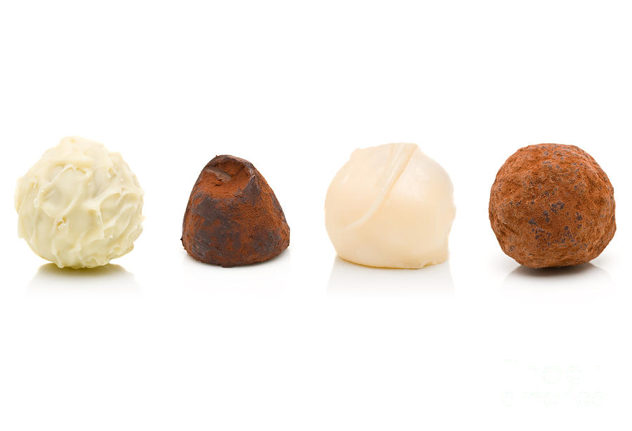 Candy Photograph - Delicious belgian chocolate truffels by Shawn Hempel