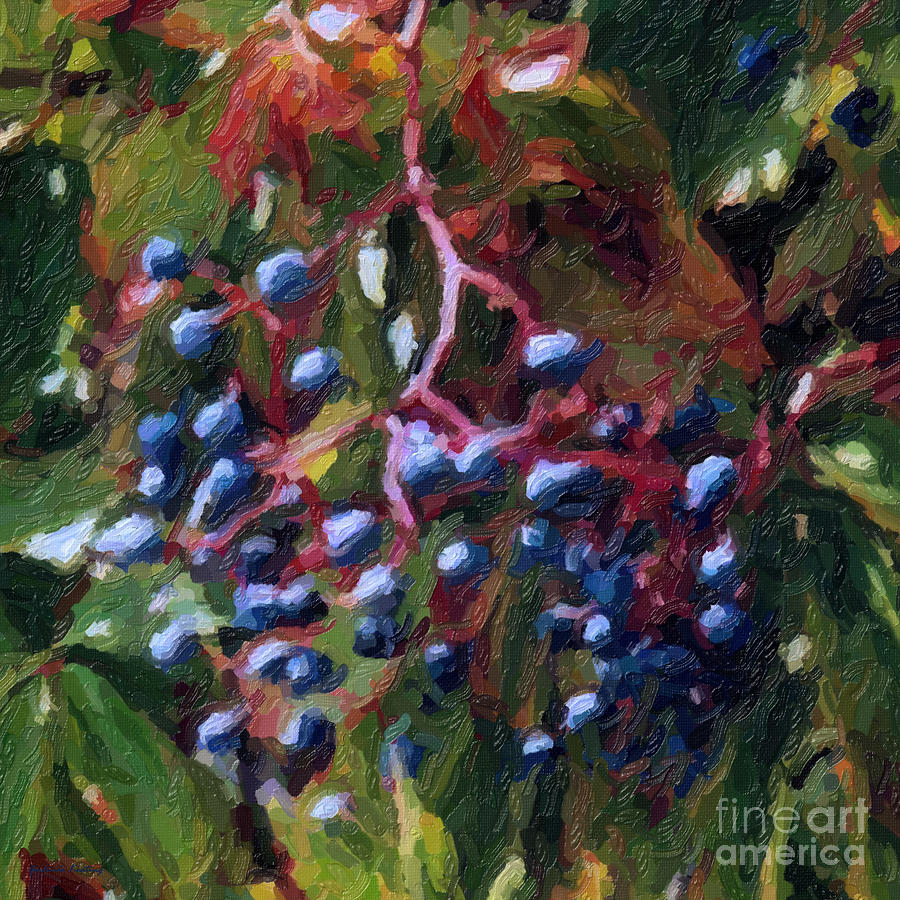 Delicious Berries Painting by Gerlinde Keating