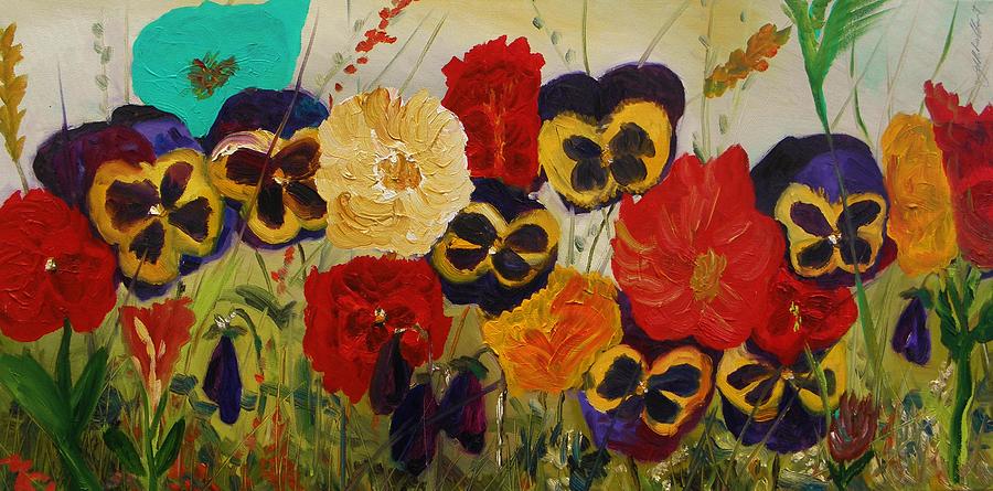 Delightful Garden Painting by Mary Carol Williams