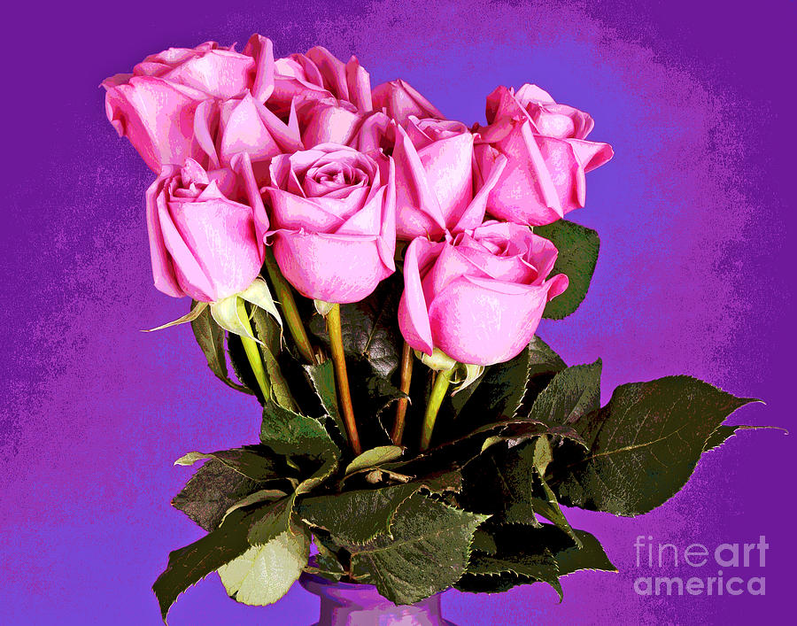 Delightful Pink Roses Photograph by Larry Oskin