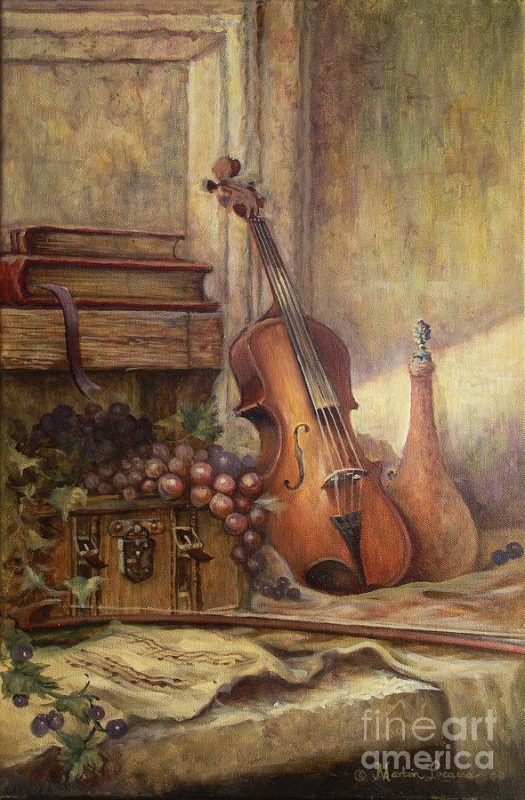 Still Life Painting - Delightful Strings by Martin Lacasse