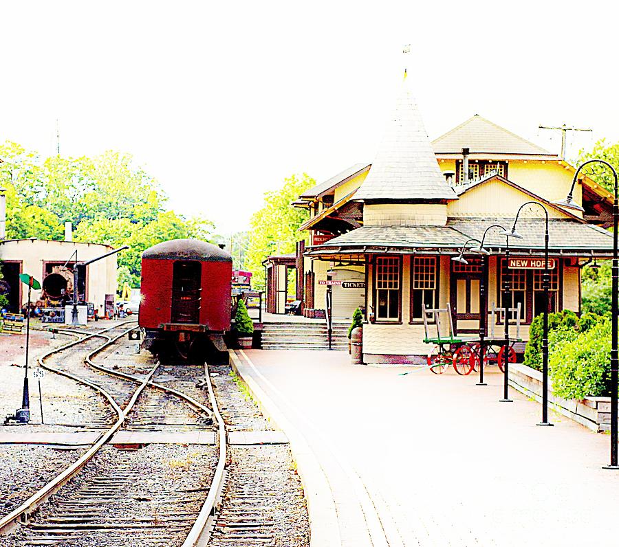 Delightful Train Station Photograph by Marcia Lee Jones