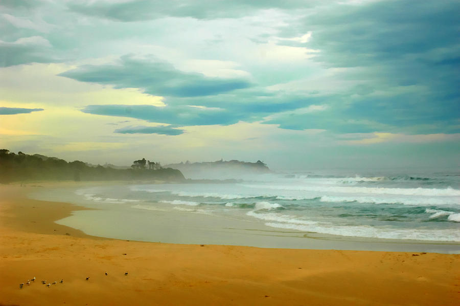 Delmenay beach Painting by Glen Johnson