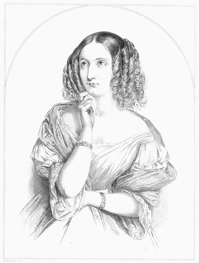 Delphine Gay De Girardin (1804-1855) Painting by Granger
