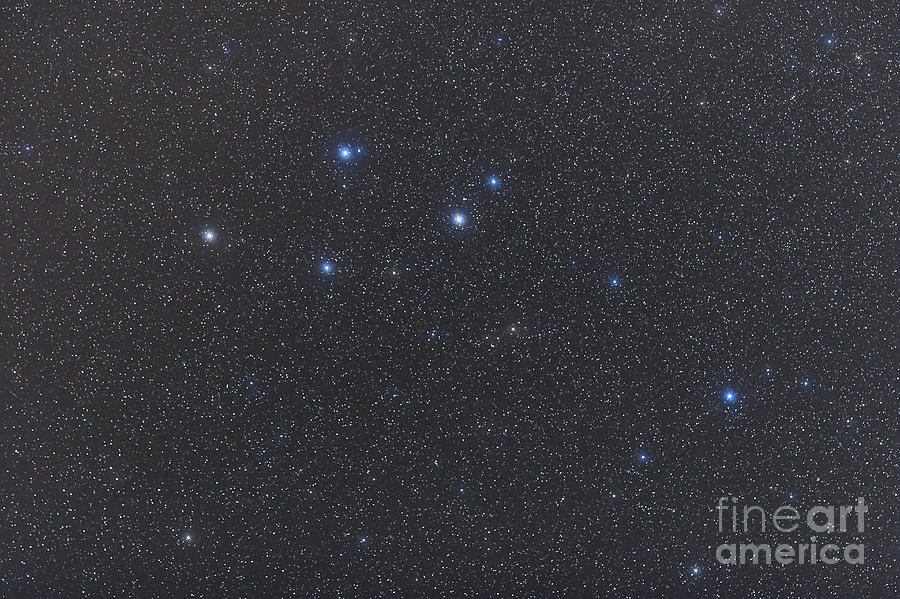 Space Photograph - Delphinus Constellation On A Hazy Night by Alan Dyer