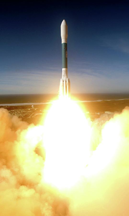 Delta II Launching Nro L-21 Photograph by Stonecypher, U.s. Air Force/science Photo Library