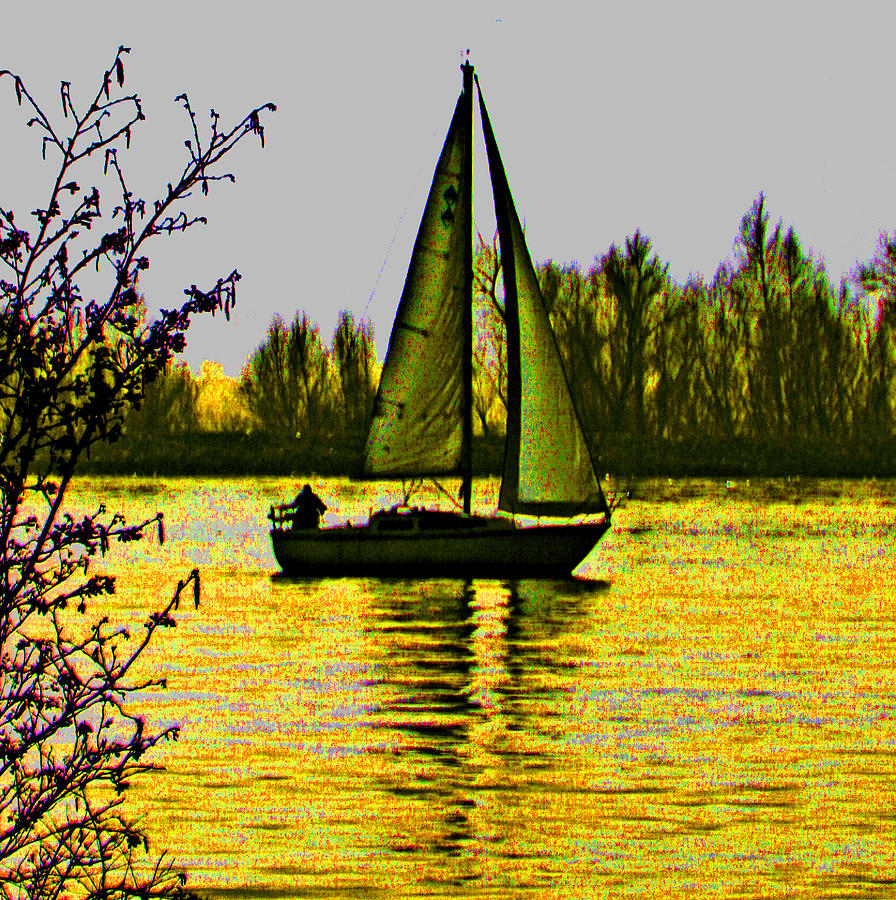 Delta Sailing Digital Art by Joseph Coulombe