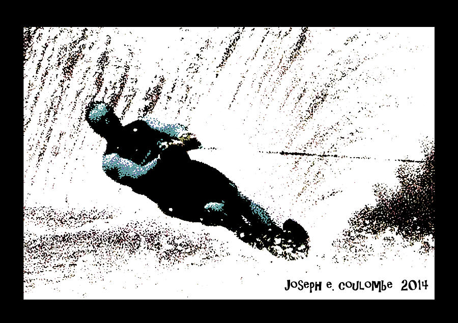 Water Skier Digital Art - Delta Water Ski Guy by Joseph Coulombe