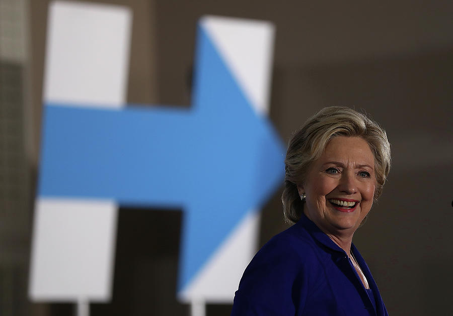 Democratic Presidential Nominee Hillary Photograph by Justin Sullivan