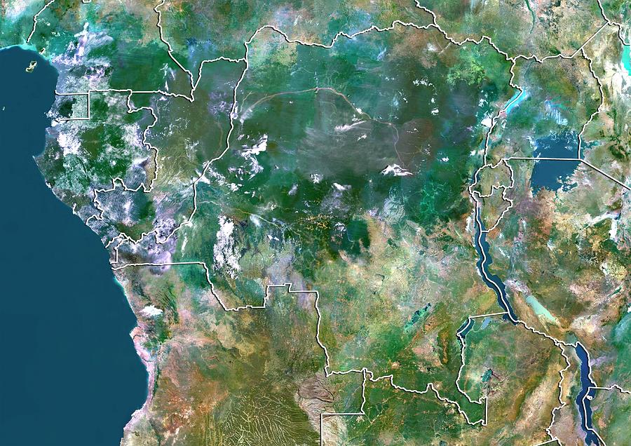 21st Century Photograph - Democratic Republic Of The Congo by Planetobserver/science Photo Library 21st Century Photograph - Democratic Republic Of The Congo by Planetobserver/science Photo Library