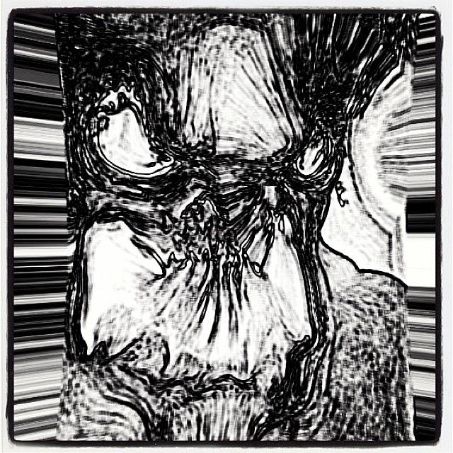 Demon (map Pen And Ink) Photograph by Urbane Alien
