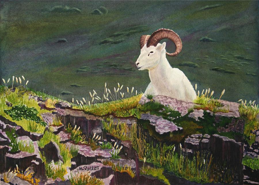 Denali Dall Sheep Painting by Mike Robles