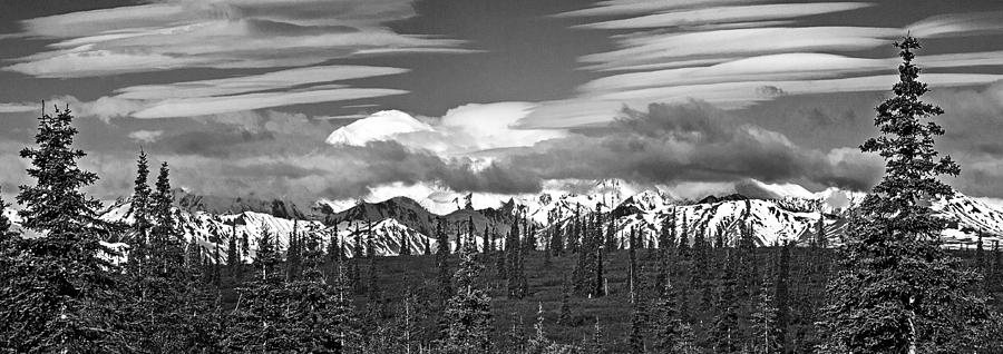 Denali in Clouds Photograph by Angie Schutt