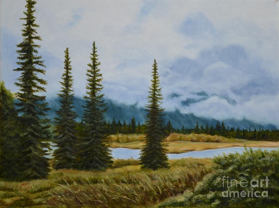 Denali Morning Painting by Mary Rogers