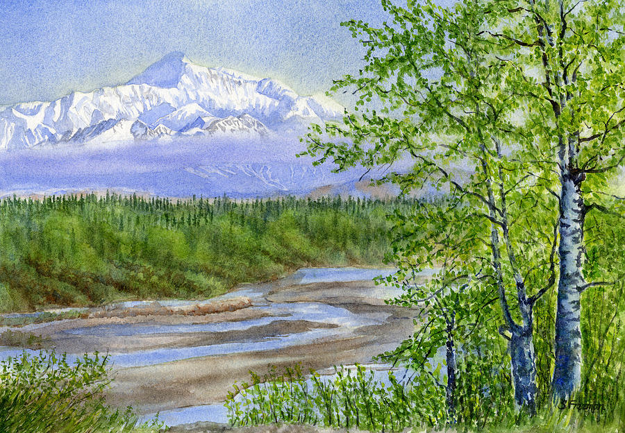 Landscape Painting - Denali Viewpoint by Sharon Freeman