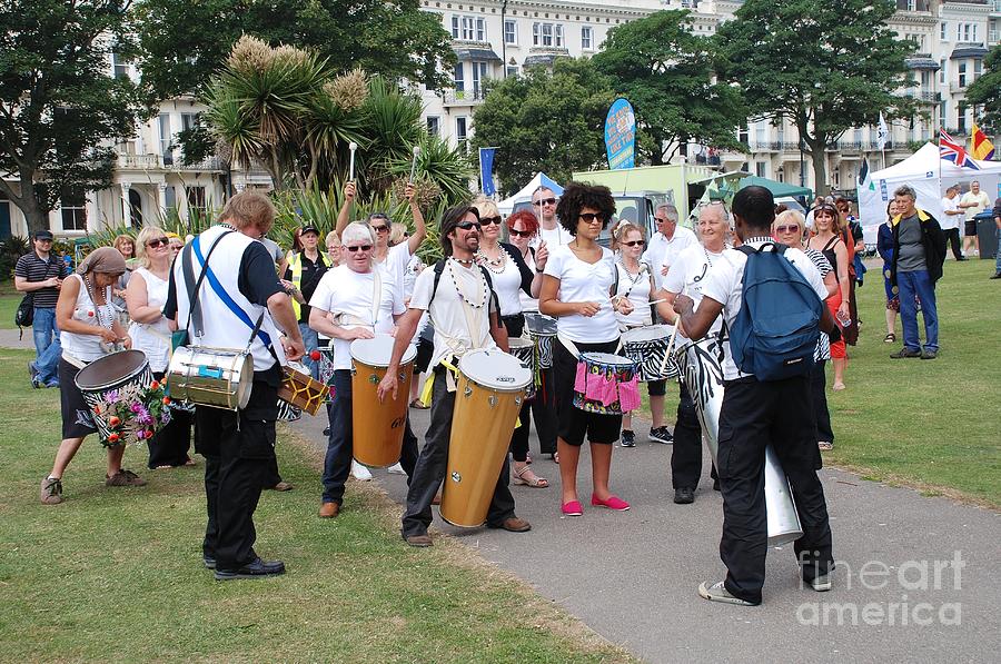 Dende Nation samba drum troupe Photograph by David Fowler