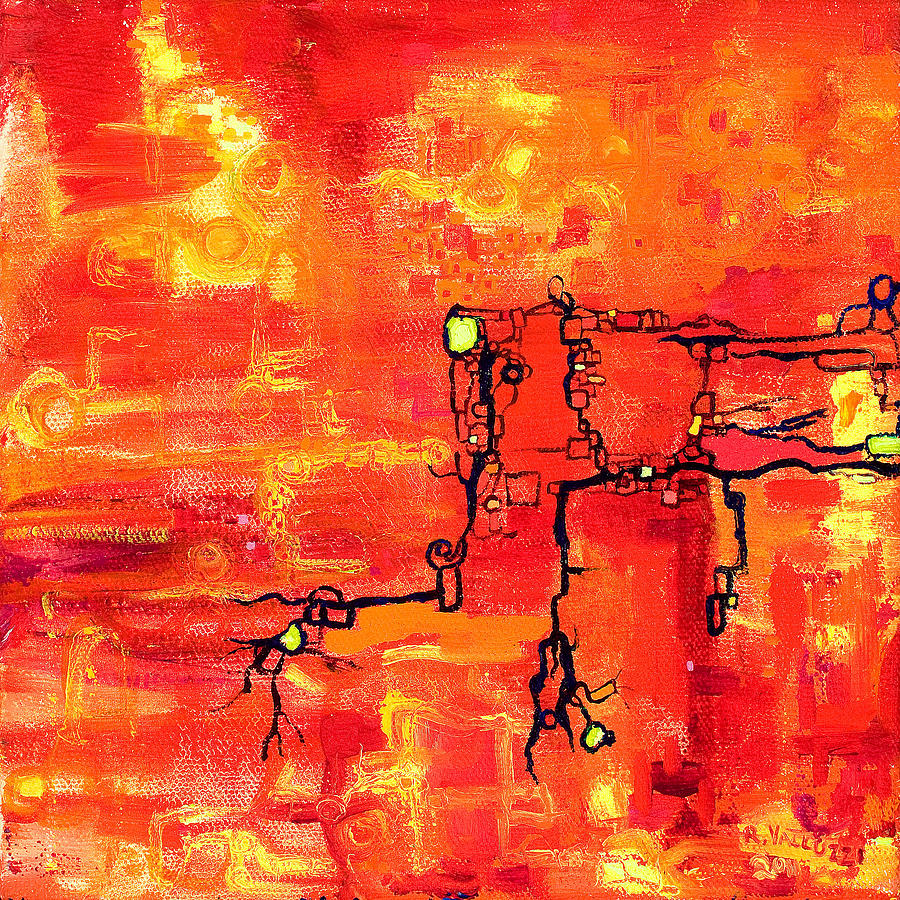 Dendritic Echoes Painting