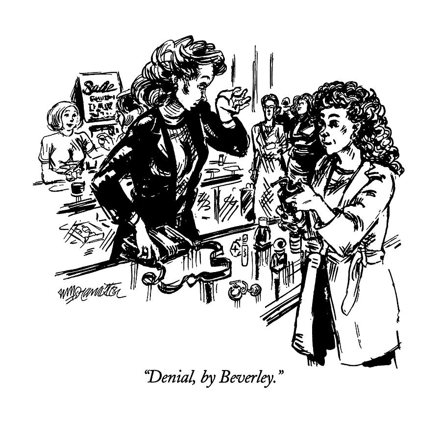 Denial, By Beverly Drawing by William Hamilton