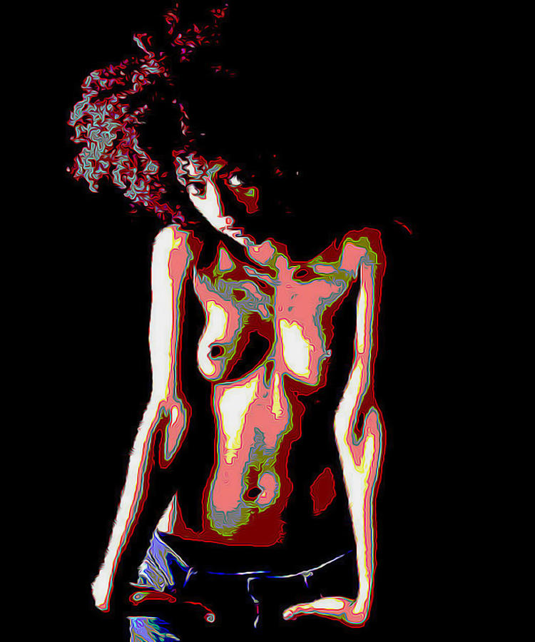Nude Painting - Denim by Oscar Lester