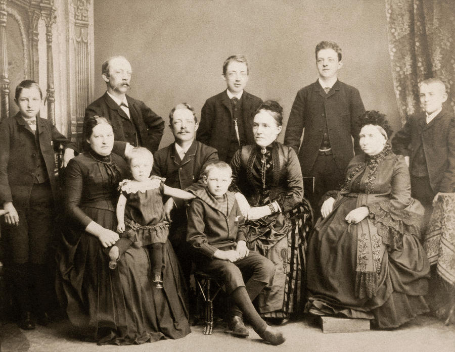 Denmark Family, C1886 Photograph by Granger