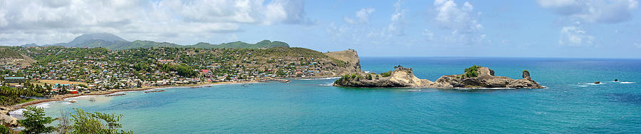 Dennery Bay Panorama - St. Lucia Photograph by Brendan Reals