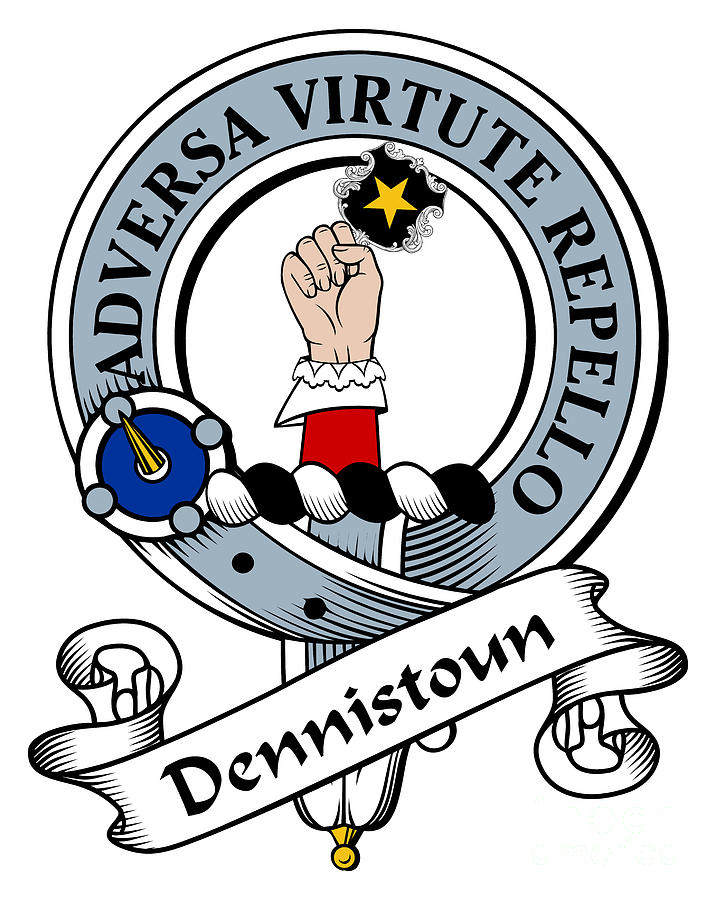 Dennistoun Clan Badge Digital Art by Heraldry - Fine Art America