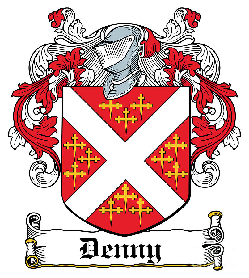 Denny Coat of Arms Kerry Ireland Digital Art by Heraldry - Fine Art America