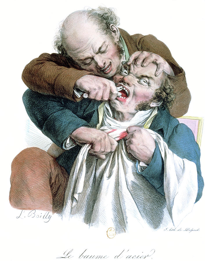 Dentistry Caricature Photograph by Jean-loup Charmet/science Photo Library