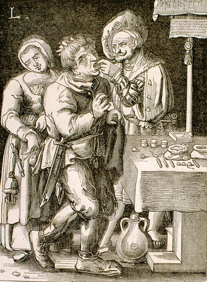 Dentistry In 17th Century France Photograph by Universal History ...