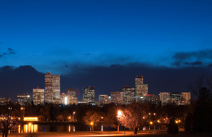 Denver at Twilight  Photograph by Eric Rundle