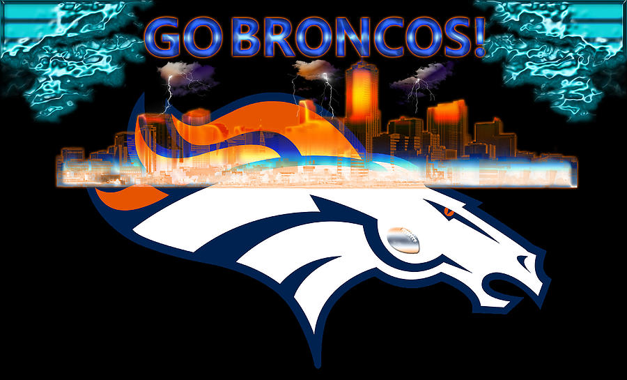 Denver Broncos 3 Digital Art by Becca Buecher