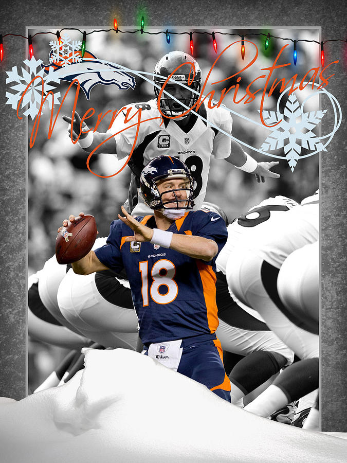 Peyton Manning Denver Broncos Greeting Card