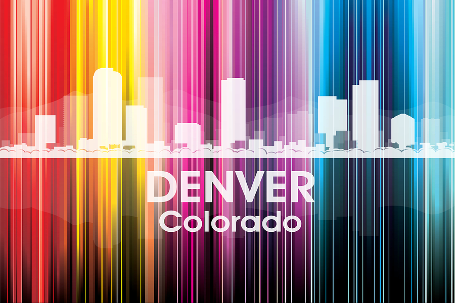 Denver Digital Art - Denver CO 2 by Angelina Tamez