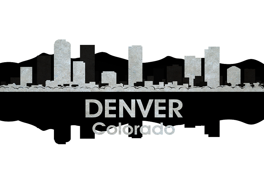 Denver Digital Art - Denver CO 4 by Angelina Tamez