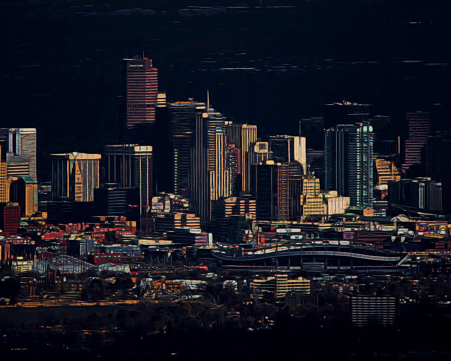 Denver Digital Art Digital Art by Ernest Echols
