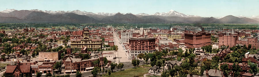 Denver in 1898 Photograph by Mountain Dreams