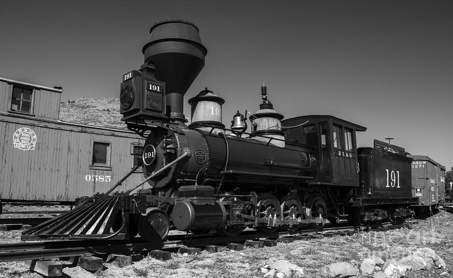 Dlg Photograph - Denver Leadville and Gunnison 191 black white by Tim Mulina